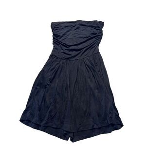 Fashion Nova Women's Black Strapless Tube Glenda Romper Size Small NWT